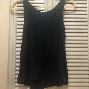 THEYSKENS' THEORY Navy Silk V-Neck Top